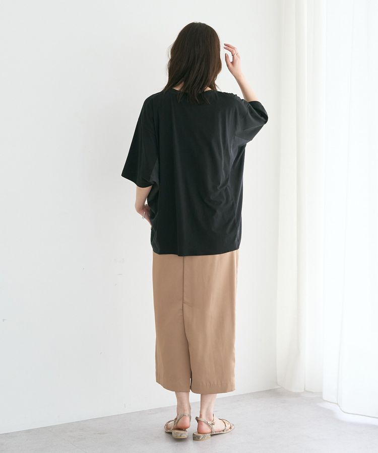 YECCA VECCA「裾ドロストデザインロゴTee」|Tシャツ・カットソー|