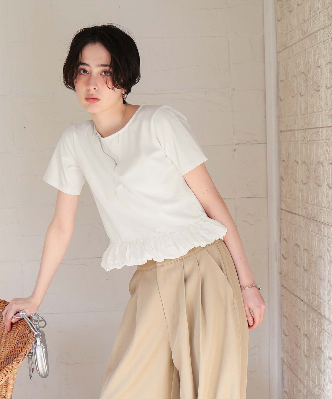 titivate「チビバルーン半袖トップス」|Tシャツ・カットソー|