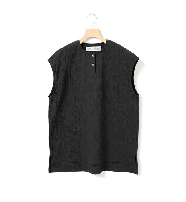 MidiUmi「MidiUmi リップルベスト」|ベスト・ジレ|ブラック