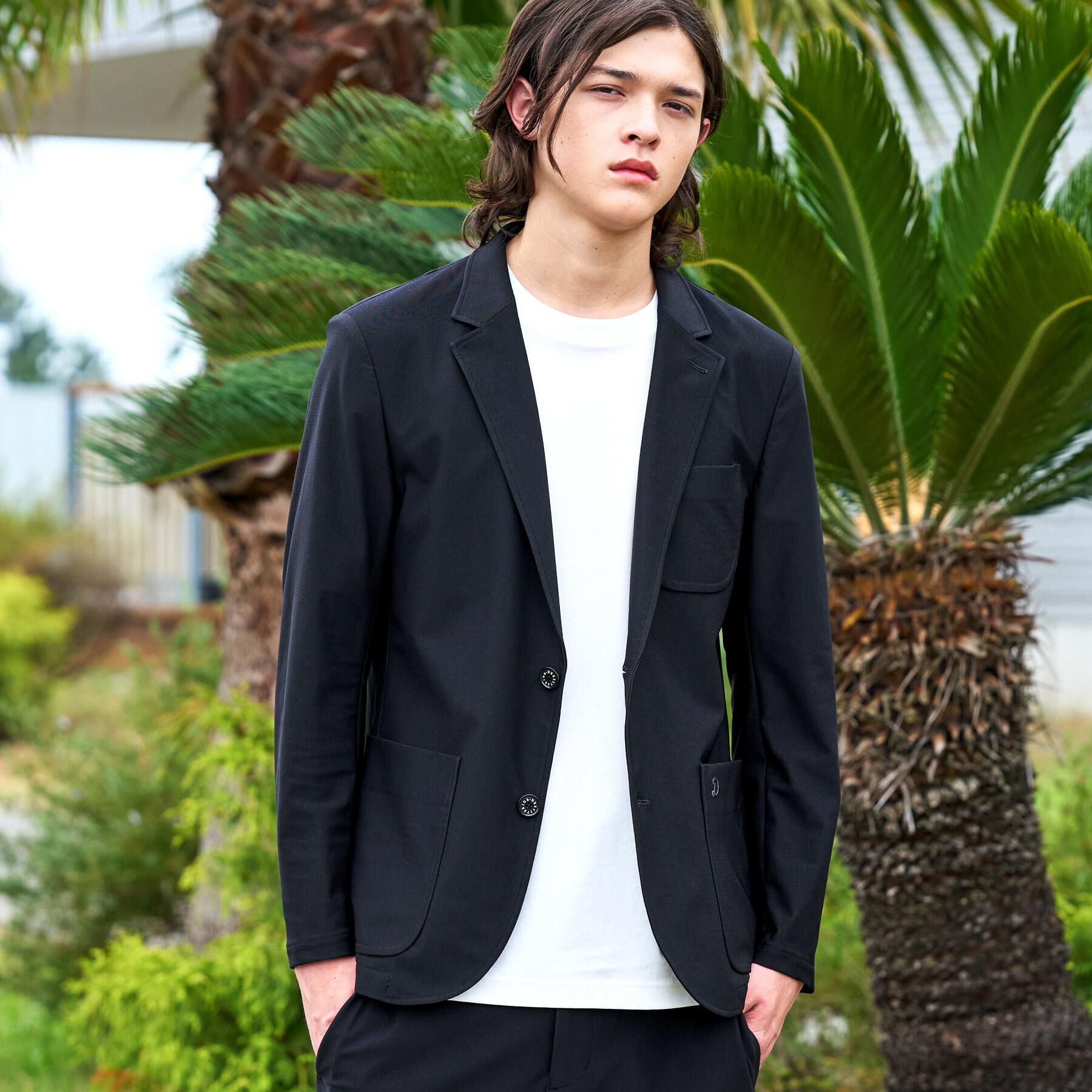 DRESSTERIOR「【セットアップ可/接触冷感/UVカット/ウォッシャブル】AIRTOOL クールストレッチジャケット」|テーラードジャケット|