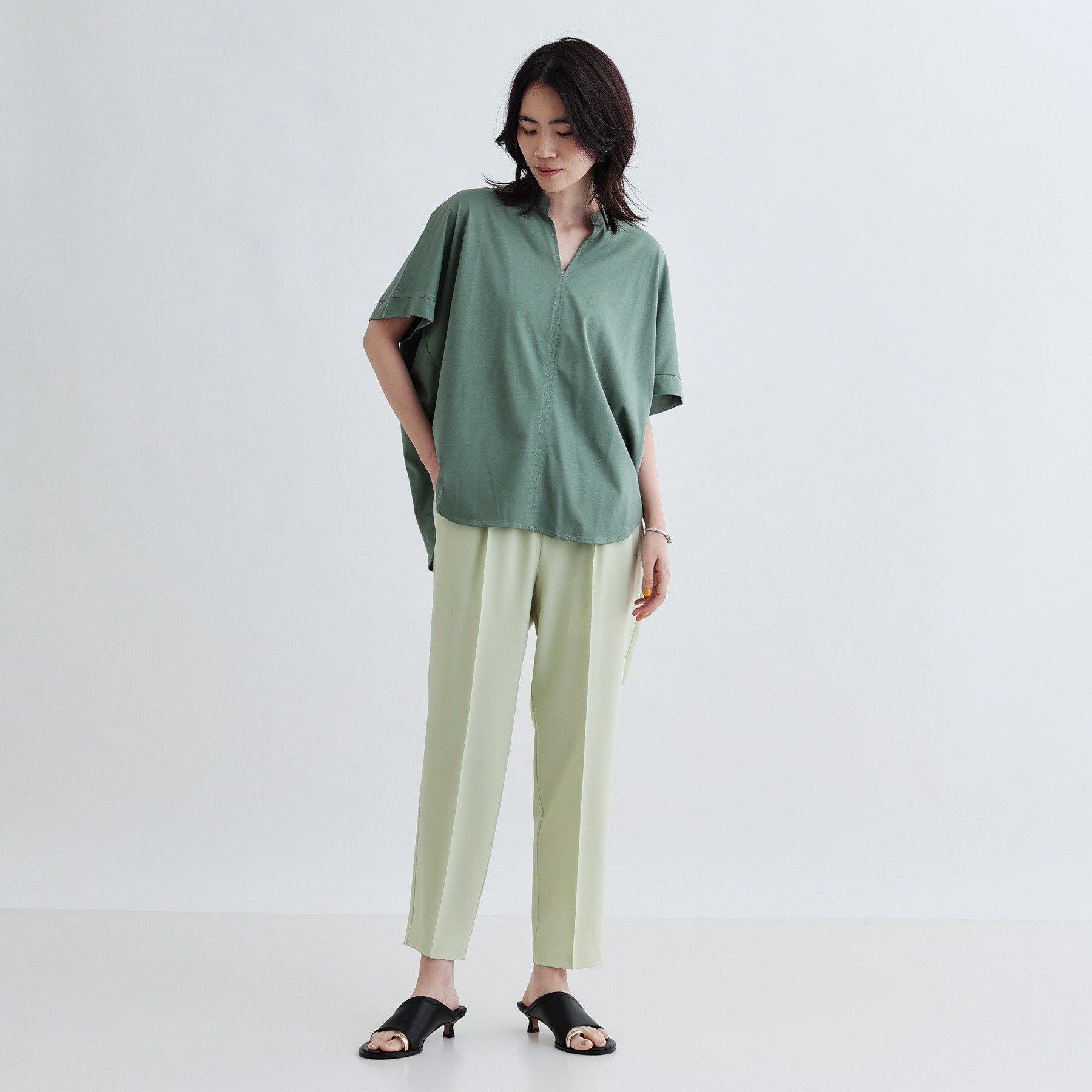 GALLEST「ギャザーポンチョカットソー」|Tシャツ・カットソー|