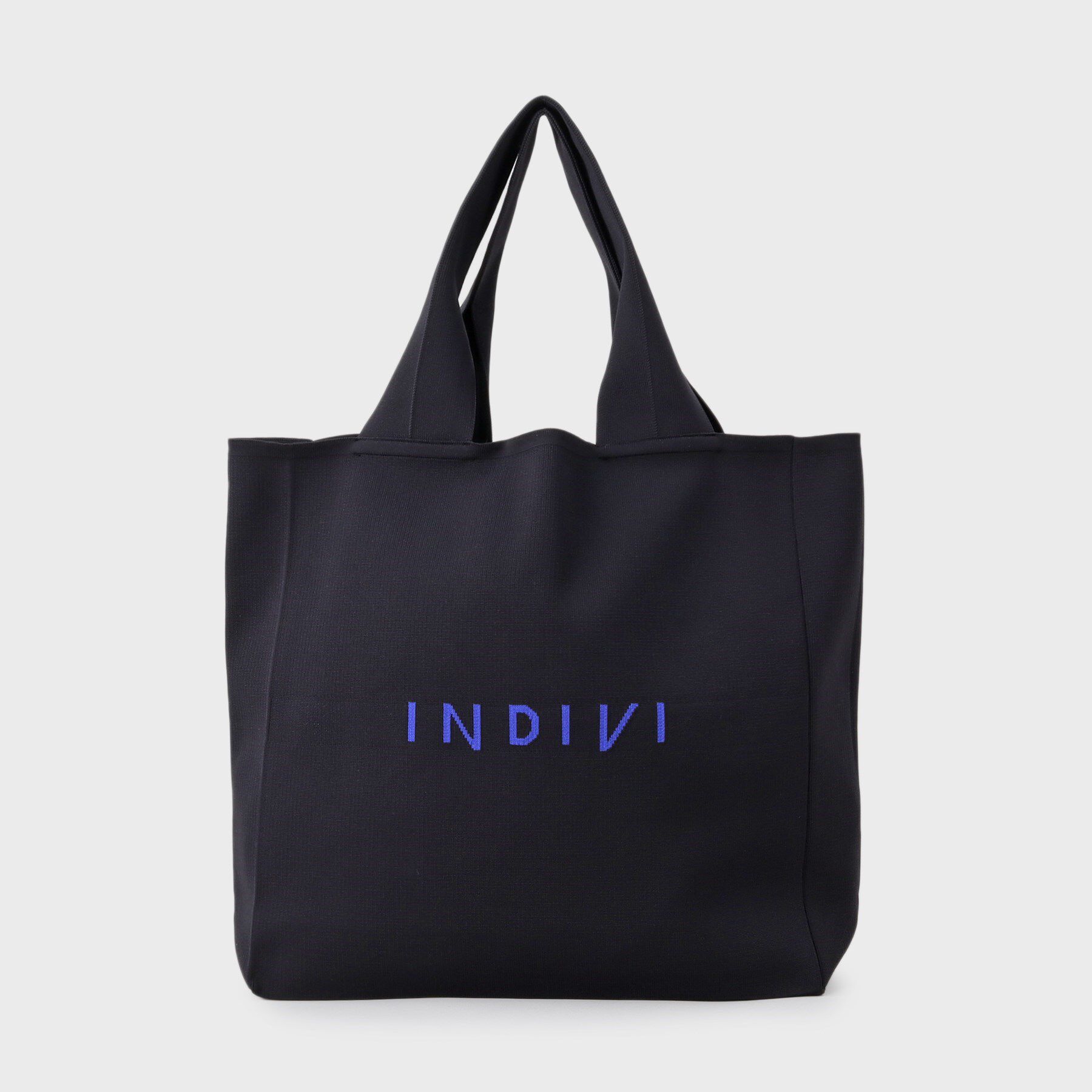 INDIVI「【A4サイズ対応】ロゴニットトート」|トートバッグ|