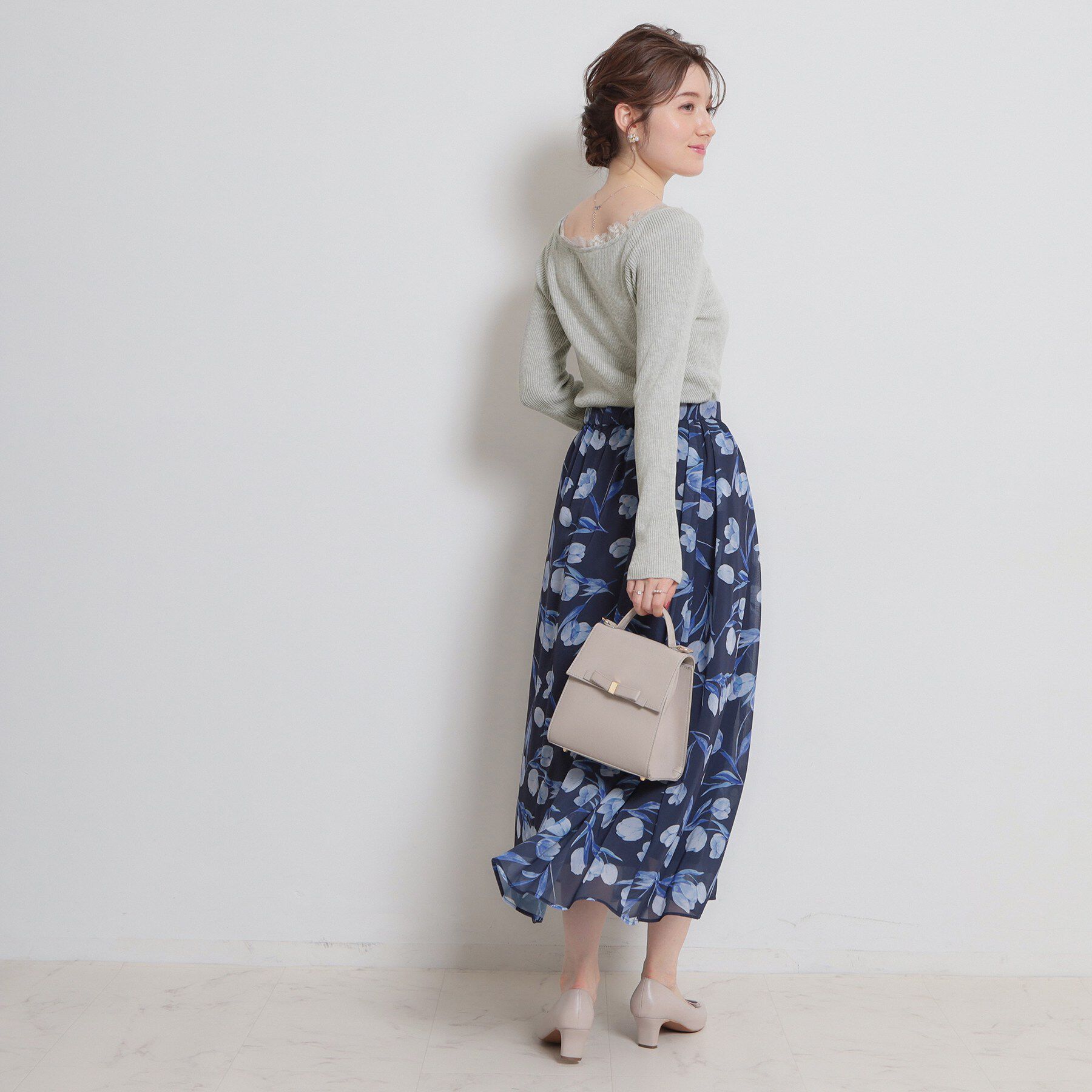 Couture broach「前後2WAY衿レースカーディガン」|カーディガン|