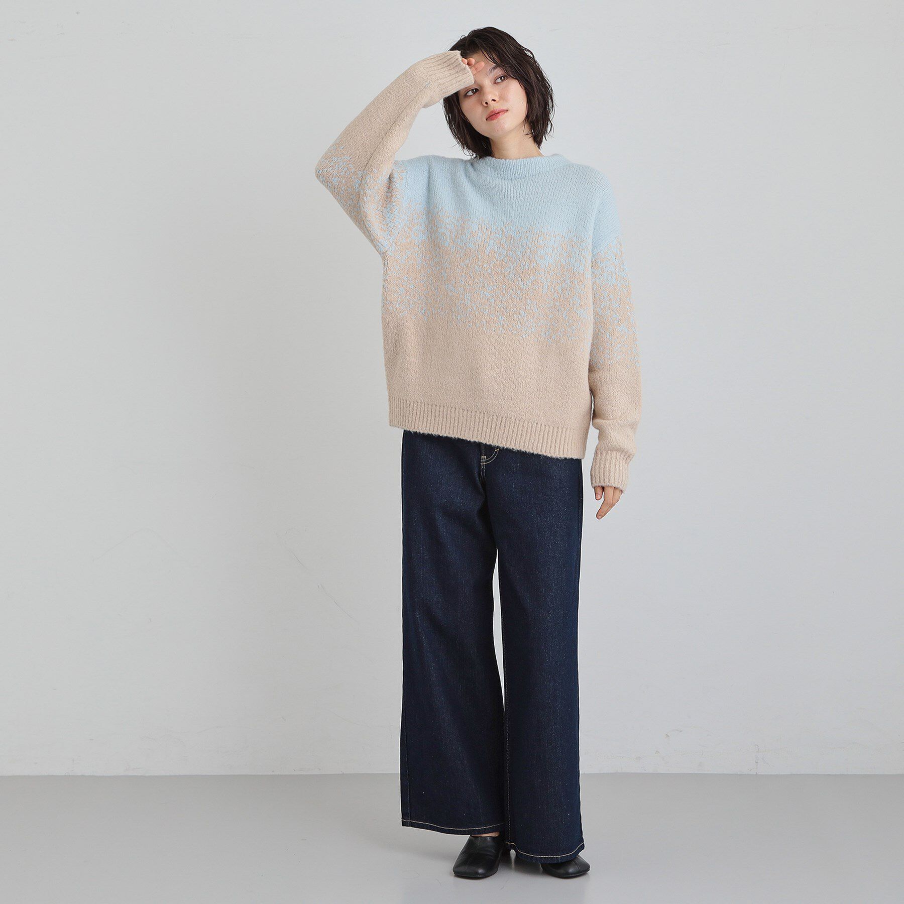 THE SHOP TK「バルキーブレンドヤーンニットプルオーバー」|ニット・セーター|