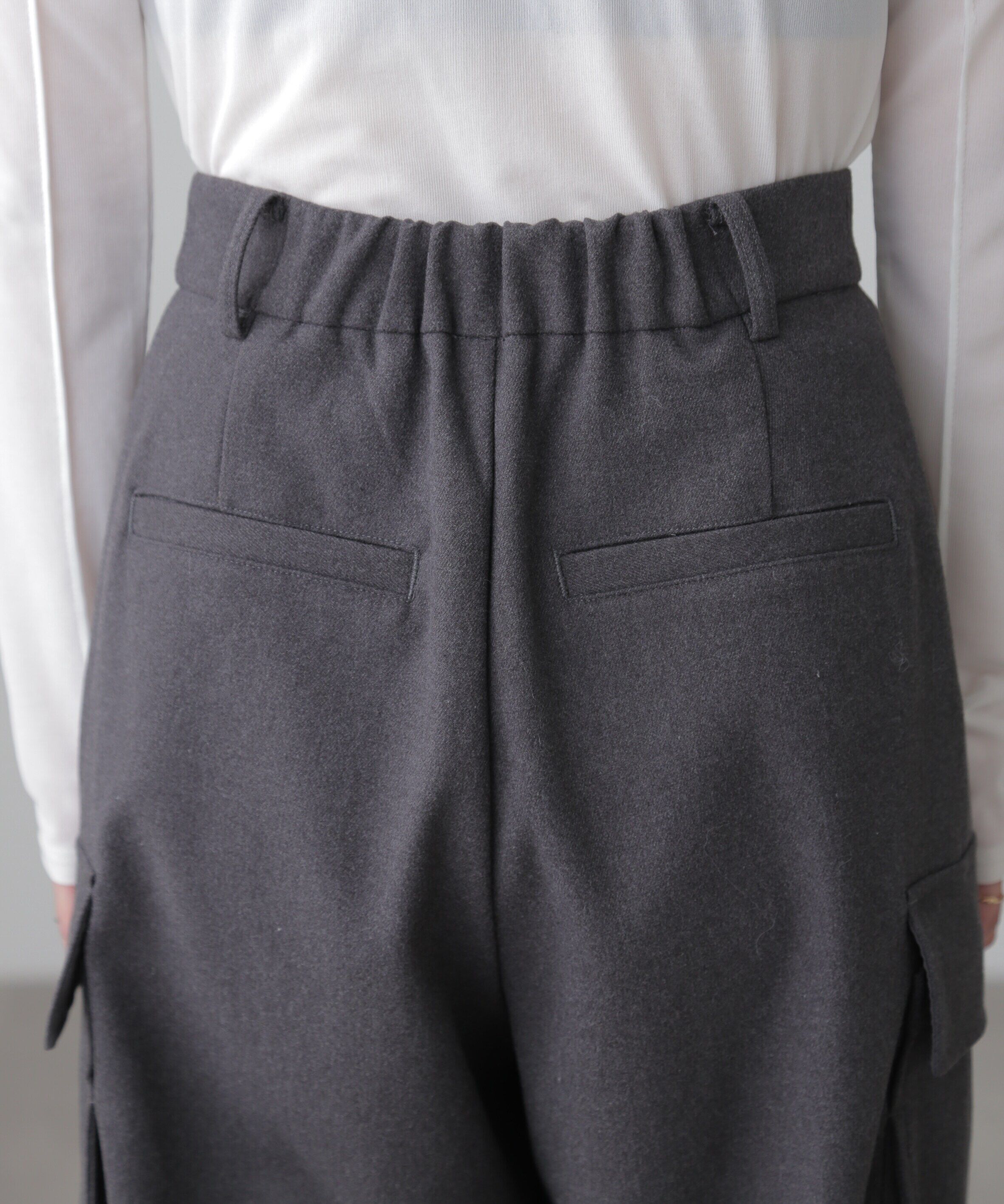  「ウールライクカーゴワイドパンツ」|その他|