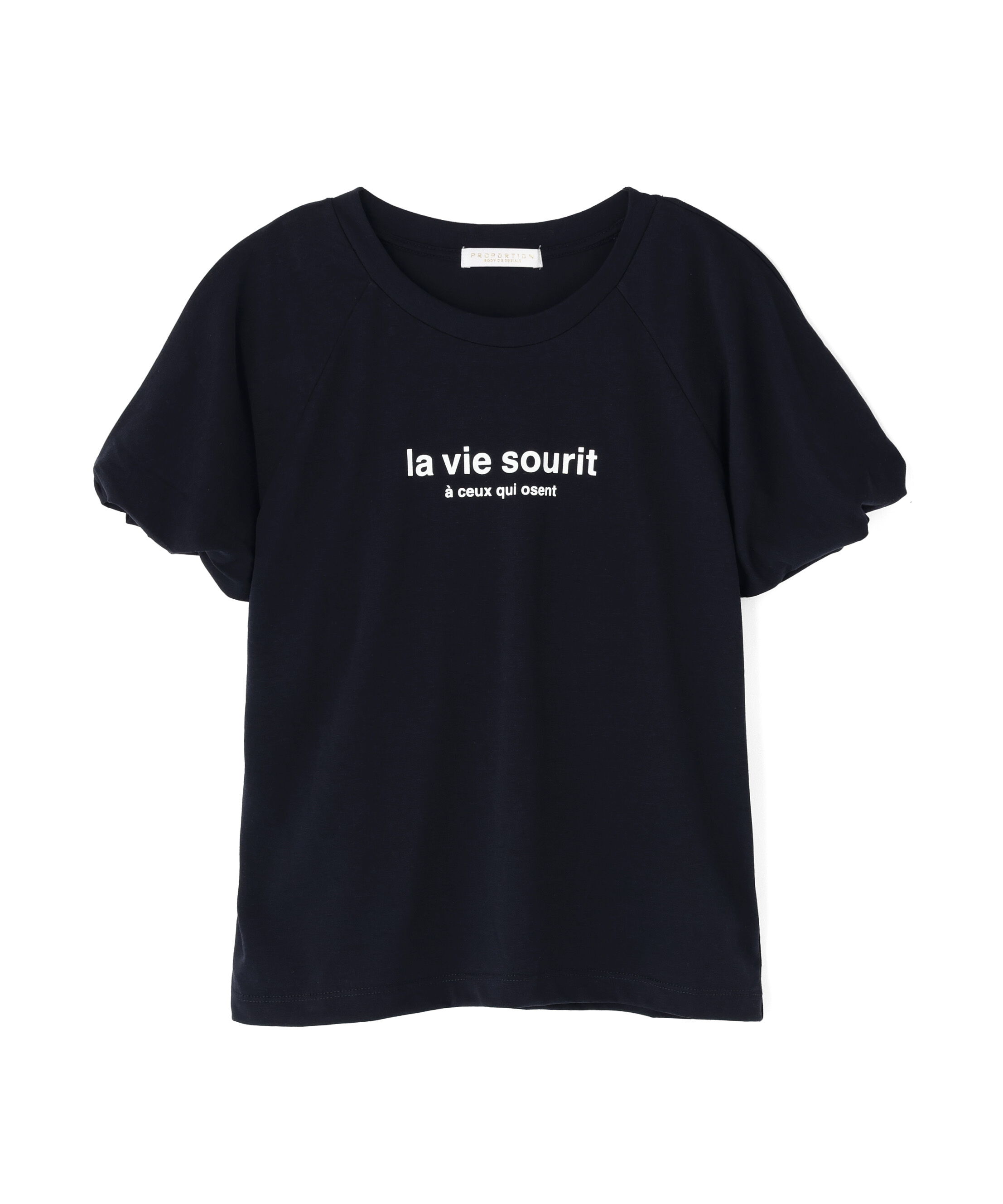 PROPORTION BODY DRESSING「パフスリーブロゴTシャツ 26SS」|Tシャツ・カットソー|