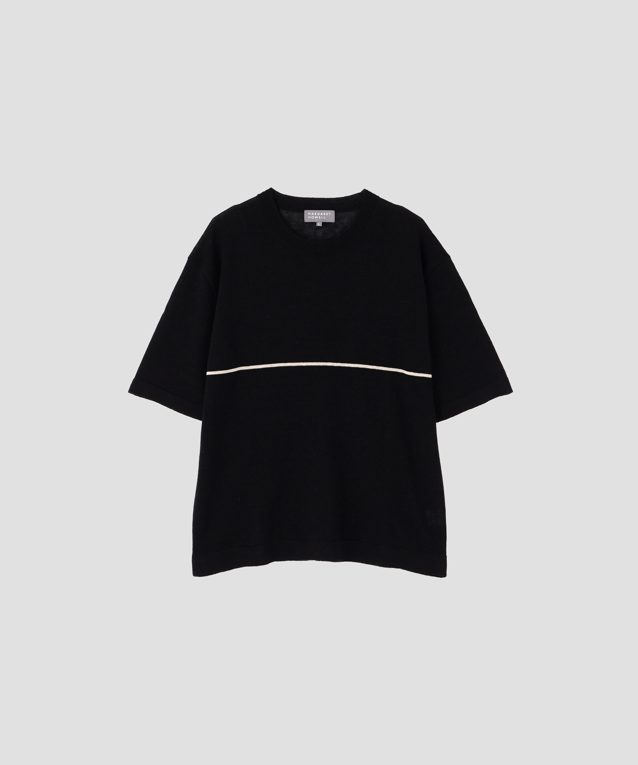 MARGARET HOWELL「LINEN COTTON SINGLE STRIPE KNITWEAR」|ニット・セーター|