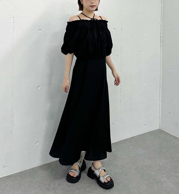 archives「マルチｗａｙオフショルブラウス&times;キャミワンピースＳＥＴ」|ワンピース|BLACK