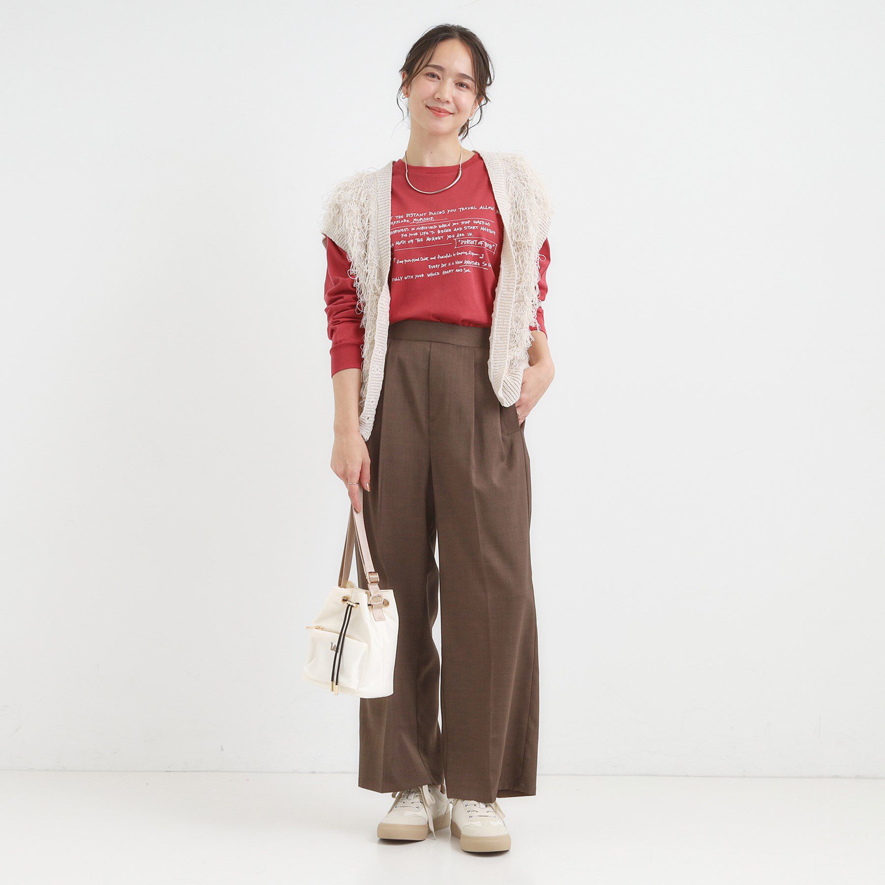 SHOO･LA･RUE「グラフィックアソート ベーシックロンT」|Tシャツ・カットソー|