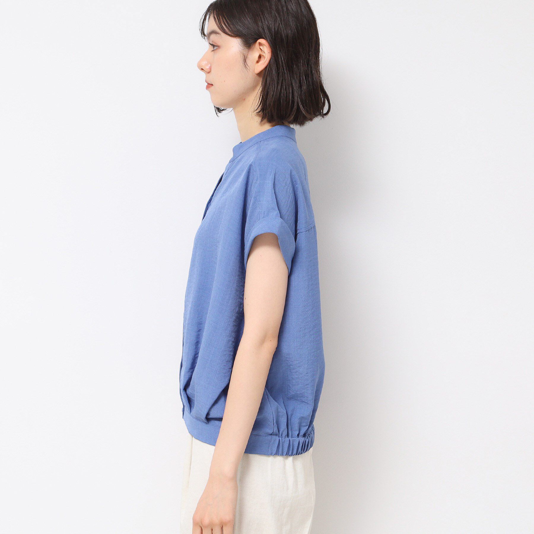 Dessin「【洗える】フレンチスリーブスキッパーシャツ（XS～L）」|シャツ・ブラウス|