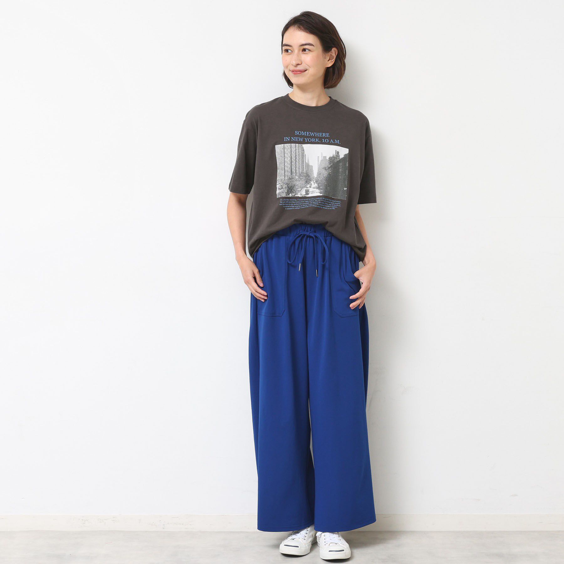 Dessin「【ユニセックス・洗える】オーガニックコットンロゴ入りTシャツ」|Tシャツ・カットソー|
