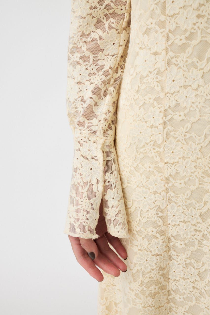 MOUSSY「FLOCKY LACE ドレス」|ワンピース|