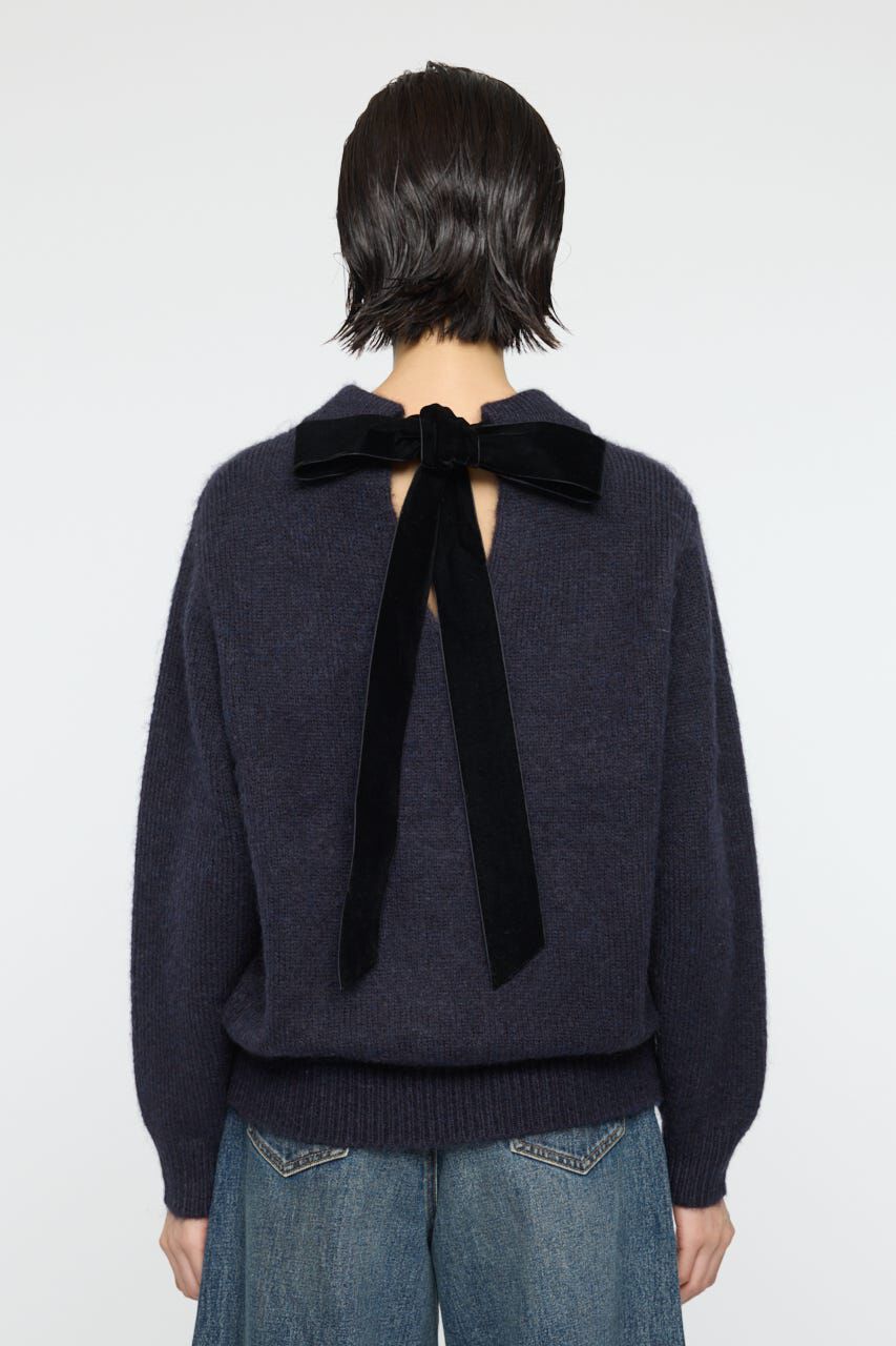 MOUSSY「BACK RIBBON セーター」|ニット・セーター|