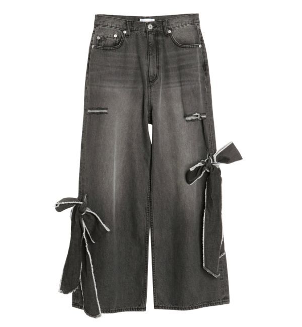 CALNAMUR「2WAY RIBBON DETAILS DENIM/2WAY リボンディティールデニム」|デニム|