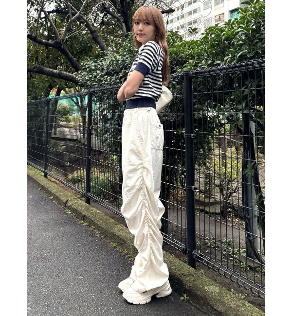 CALNAMUR「サイドギャザーリラックスパンツ」|その他|