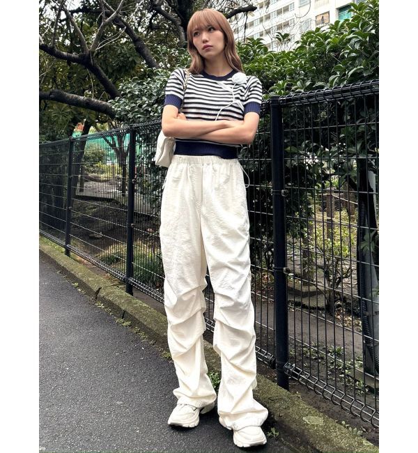 CALNAMUR「サイドギャザーリラックスパンツ」|その他|