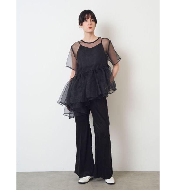 ELENDEEK「【yuumi&times;ELENDEEK】CAMI SET ASYMMETRY BL」|シャツ・ブラウス|