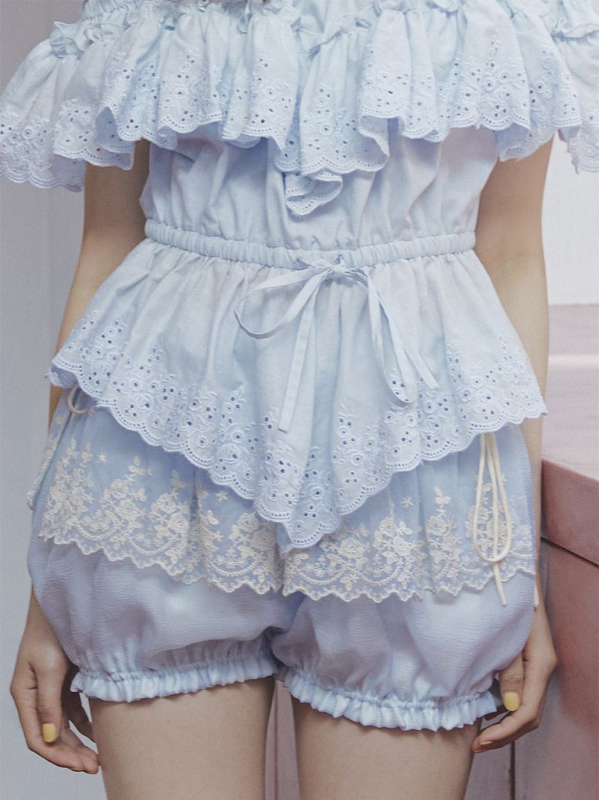 LILY BROWN「バリエレースバルーンショートパンツ」|その他|LBLU
