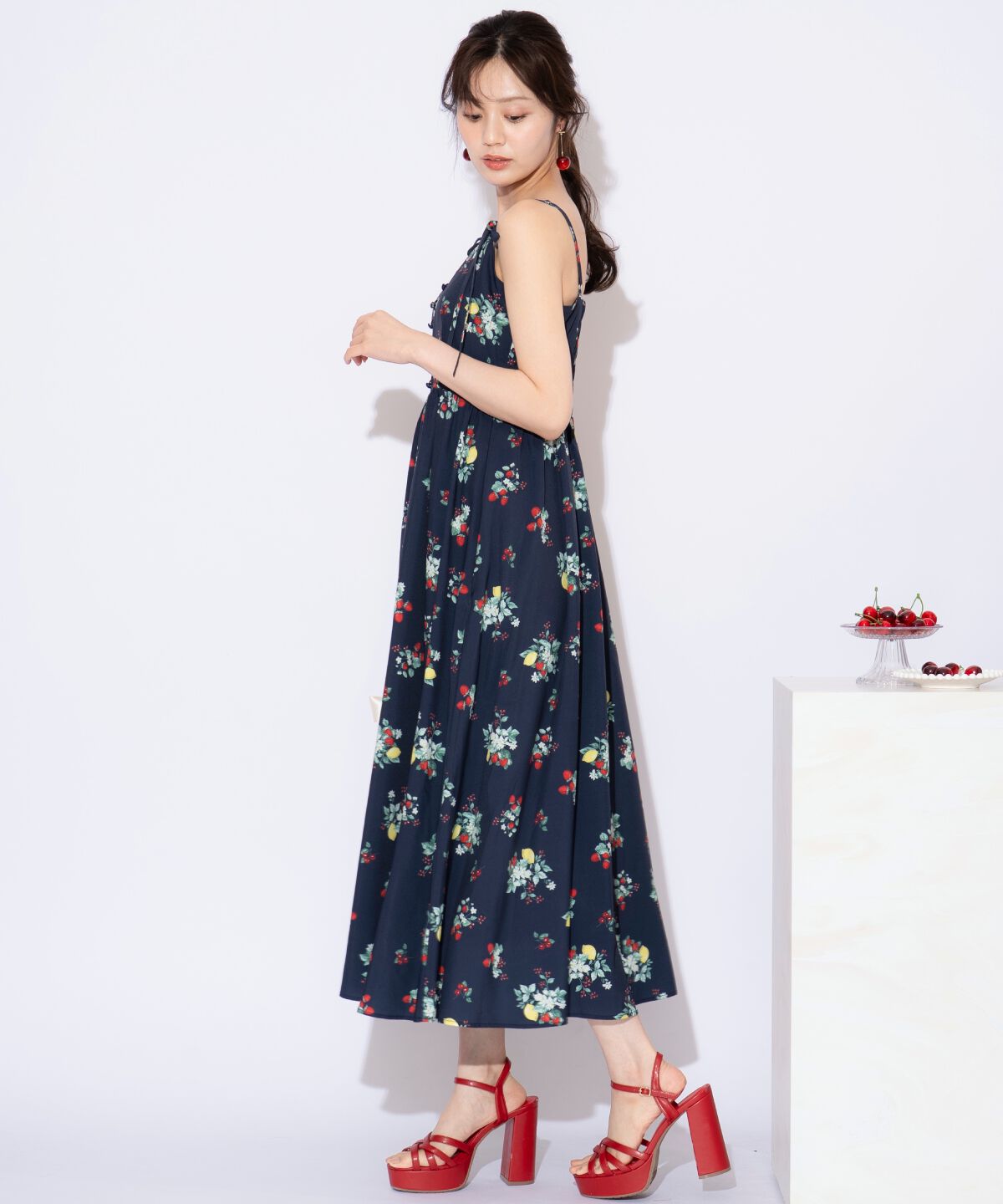 WILLSELECTION「フルーツプリントキャミワンピース」|ワンピース|