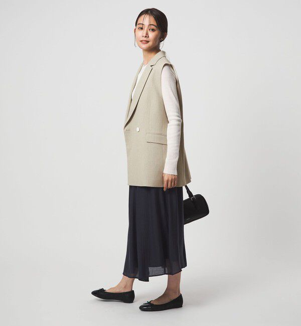 UNITED ARROWS green label relaxing「Greed グリード メランジ テーラード ジレ ウォッシャブル ストレッチ」|ベスト・ジレ|