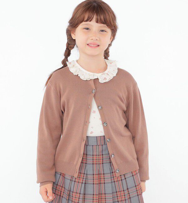 SHIPS KIDS「SHIPS KIDS:100～130cm / リバティ カーディガン」|カーディガン|ベージュ