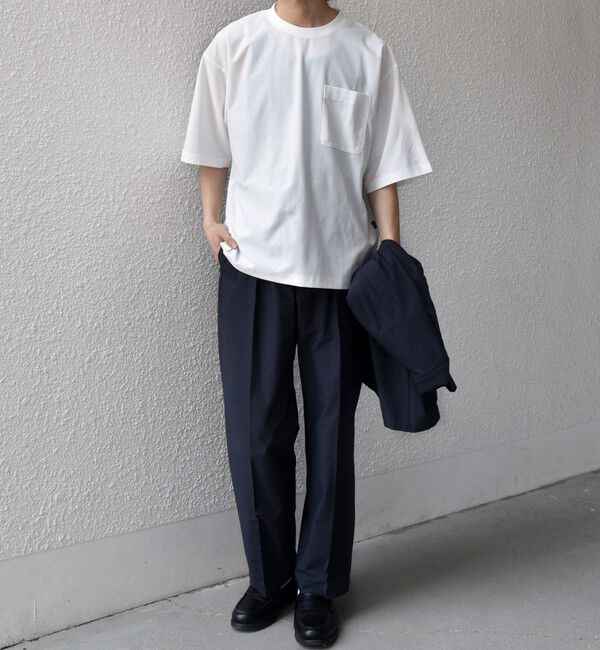 SHIPS any「SHIPS any: SOLOTEX(R) バックピケ  リラックス ポケット Tシャツ 26SS◇」|Tシャツ・カットソー|