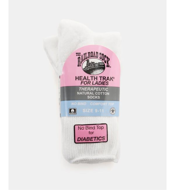 Plage「THE RAILROAD SOCK / レイルロードソックス HEALTHTRAK W THERAPEUTI ソックス」|ソックス|ホワイト