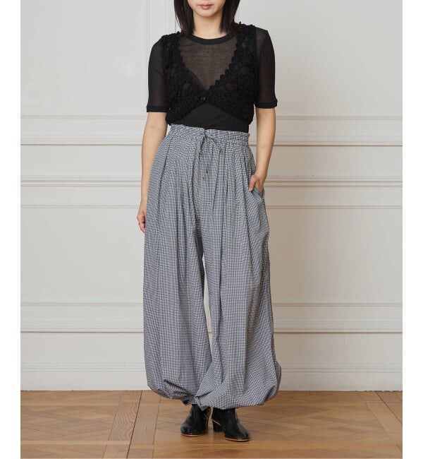 IENA LA BOUCLE「IENA LA BOUCLE ギンガムチェックバルーンレッグパンツ」|その他|