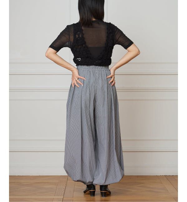 IENA LA BOUCLE「IENA LA BOUCLE ギンガムチェックバルーンレッグパンツ」|その他|