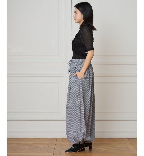 IENA LA BOUCLE「IENA LA BOUCLE ギンガムチェックバルーンレッグパンツ」|その他|