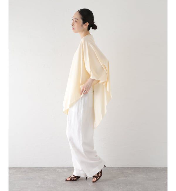 journal standard L'essage「RECTO/レクト OVERSIZED CAPE TOP (LIGHT BEIGE) カットソー RW26SJTP011BE」|Tシャツ・カットソー|
