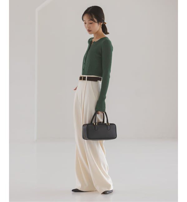 NOBLE「CO/SILK リブカーディガン」|カーディガン|