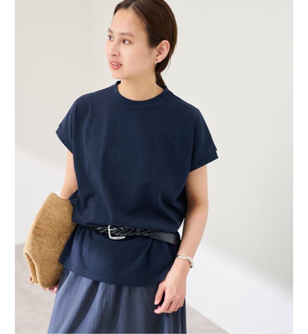 FRAMeWORK「ATON/エイトン DRYCOTTON JERSEY OVERSIZED プルオーバー」|Tシャツ・カットソー|ネイビー