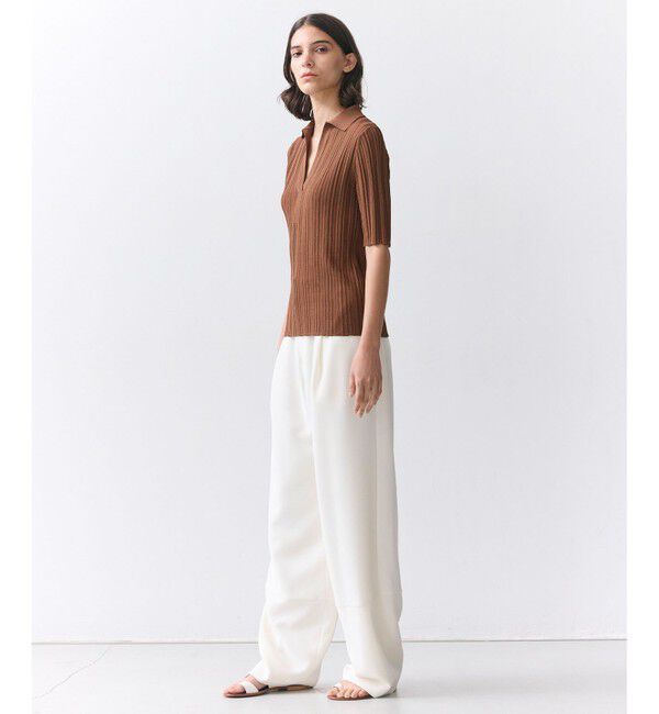 BEIGE,「【Oggi掲載】LABRADO / ランダムリブ スキッパーニット」|ニット・セーター|