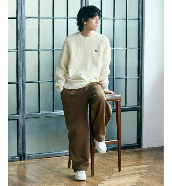 LACOSTE「エッセンシャルローゲージニットセーター」|ニット・セーター|