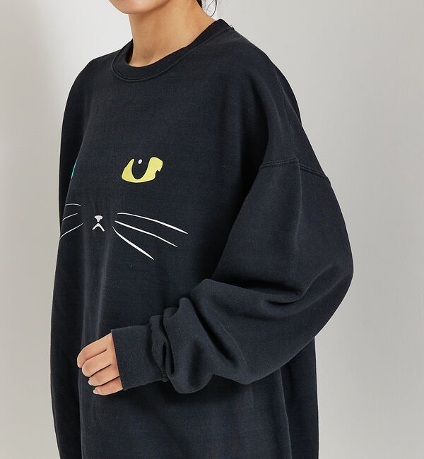 ABAHOUSE「【JERZEES/ジャージーズ】 Black cat crew sweat /o」|スウェット・ジャージ|