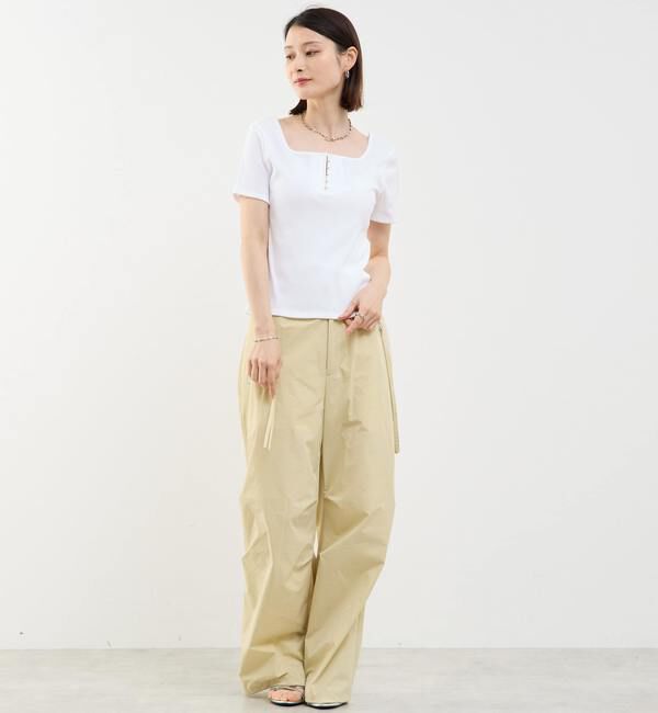 Soffitto「前後2WAYスクエアネックカットソー」|Tシャツ・カットソー|