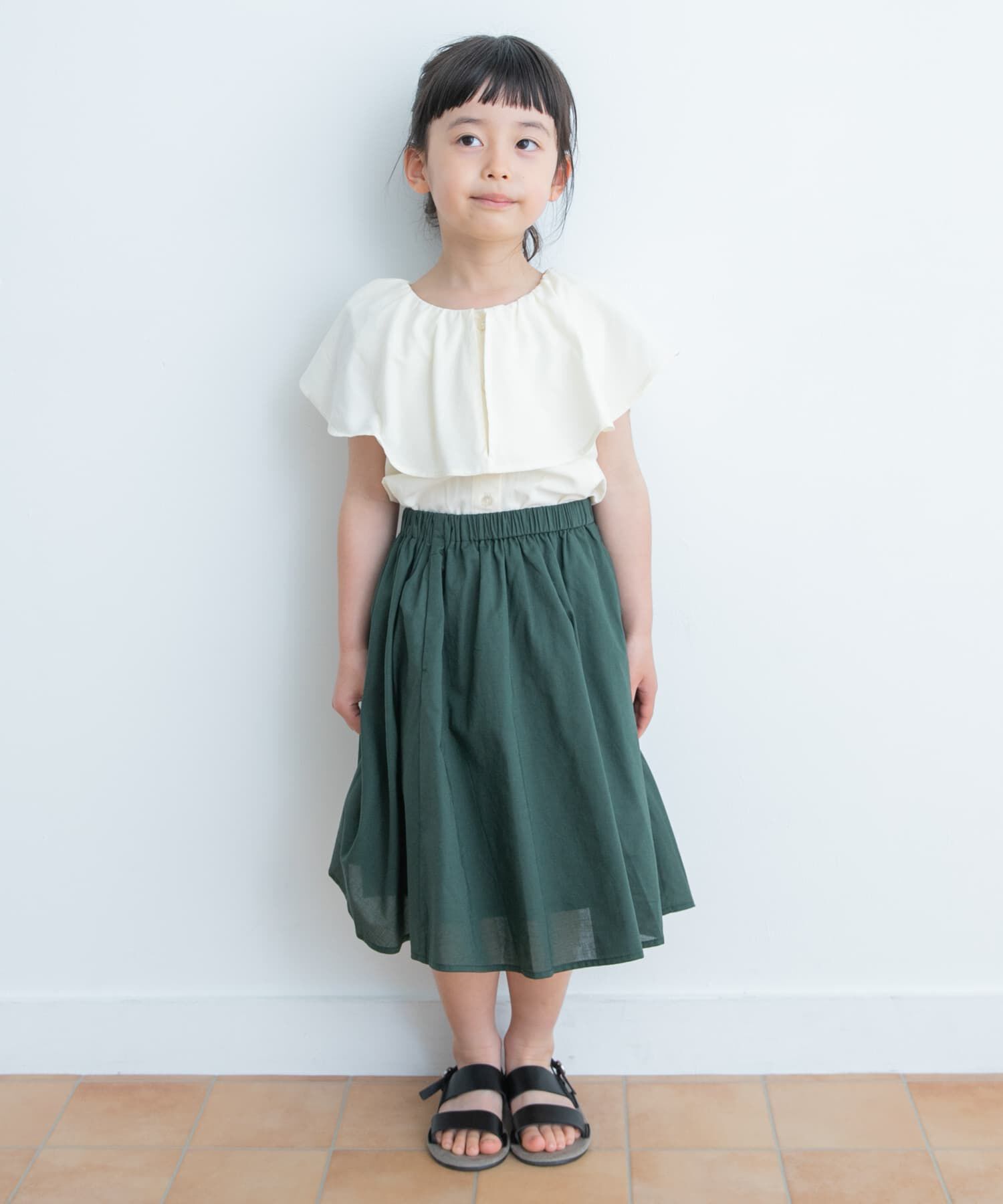 URBAN RESEARCH DOORS「『親子リンク』コットンローンギャザースカート(KIDS)」|その他|