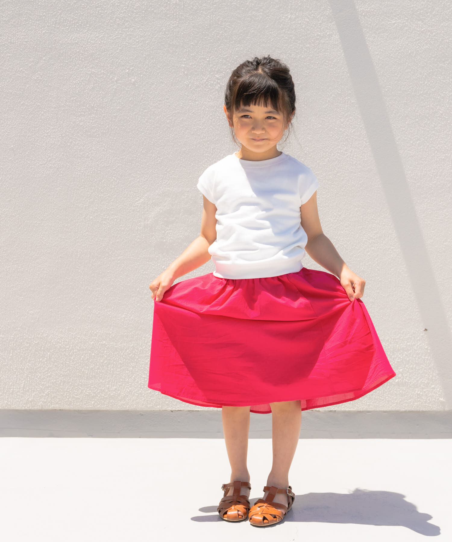 URBAN RESEARCH DOORS「『親子リンク』コットンローンギャザースカート(KIDS)」|その他|