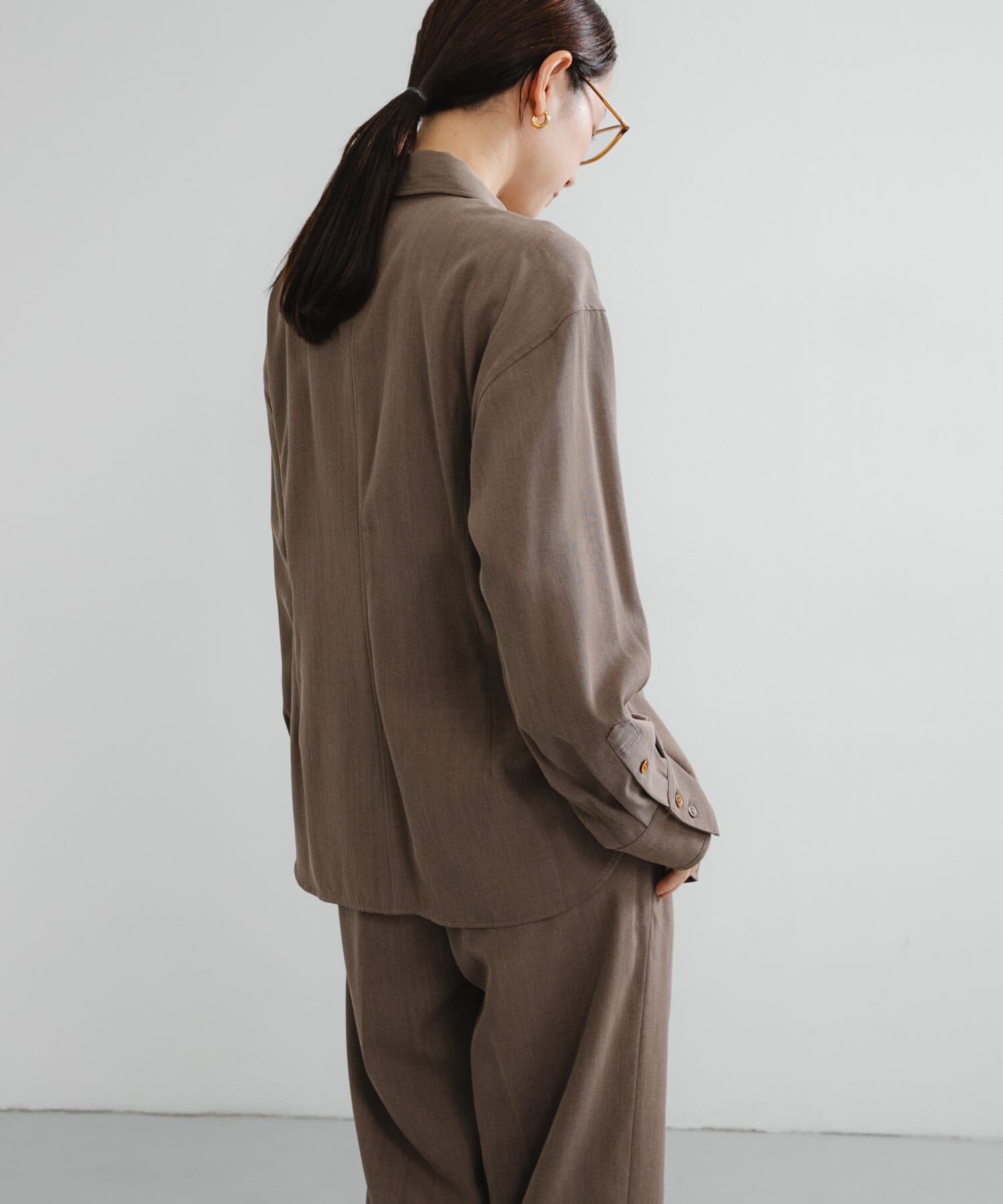 URBAN RESEARCH「new basic　WOOL TWILL SHAPE SHIRTS」|シャツ・ブラウス|