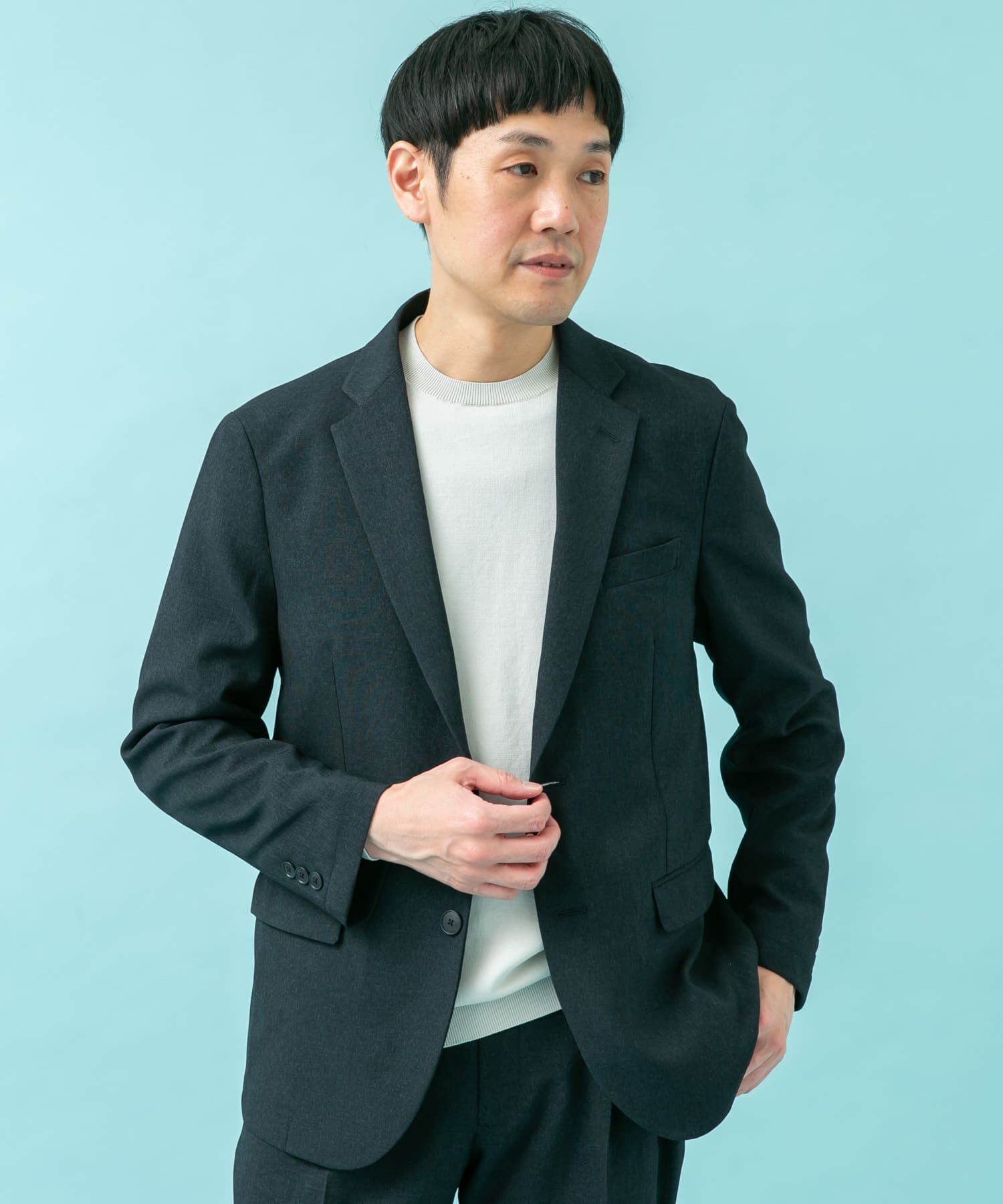 URBAN RESEARCH DOORS「LIFE STYLE TAILOR　メランジストレッチジャケット」|その他|ネイビー