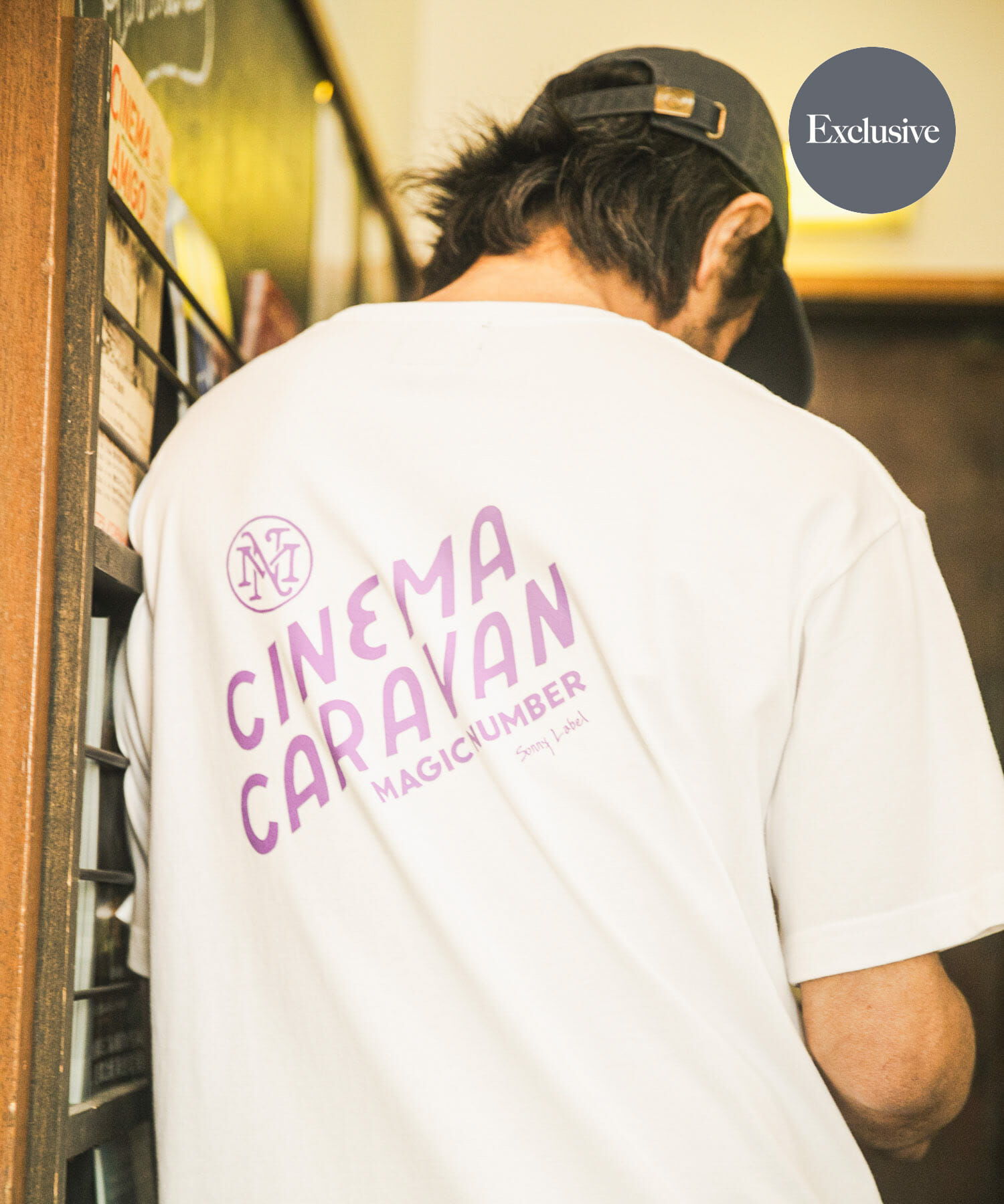 Sonny Label 「CINEMACARAVAN&times;MAGIC NUMBER&times;Sonny Label　コラボTシャツ1」|Tシャツ・カットソー|パープル