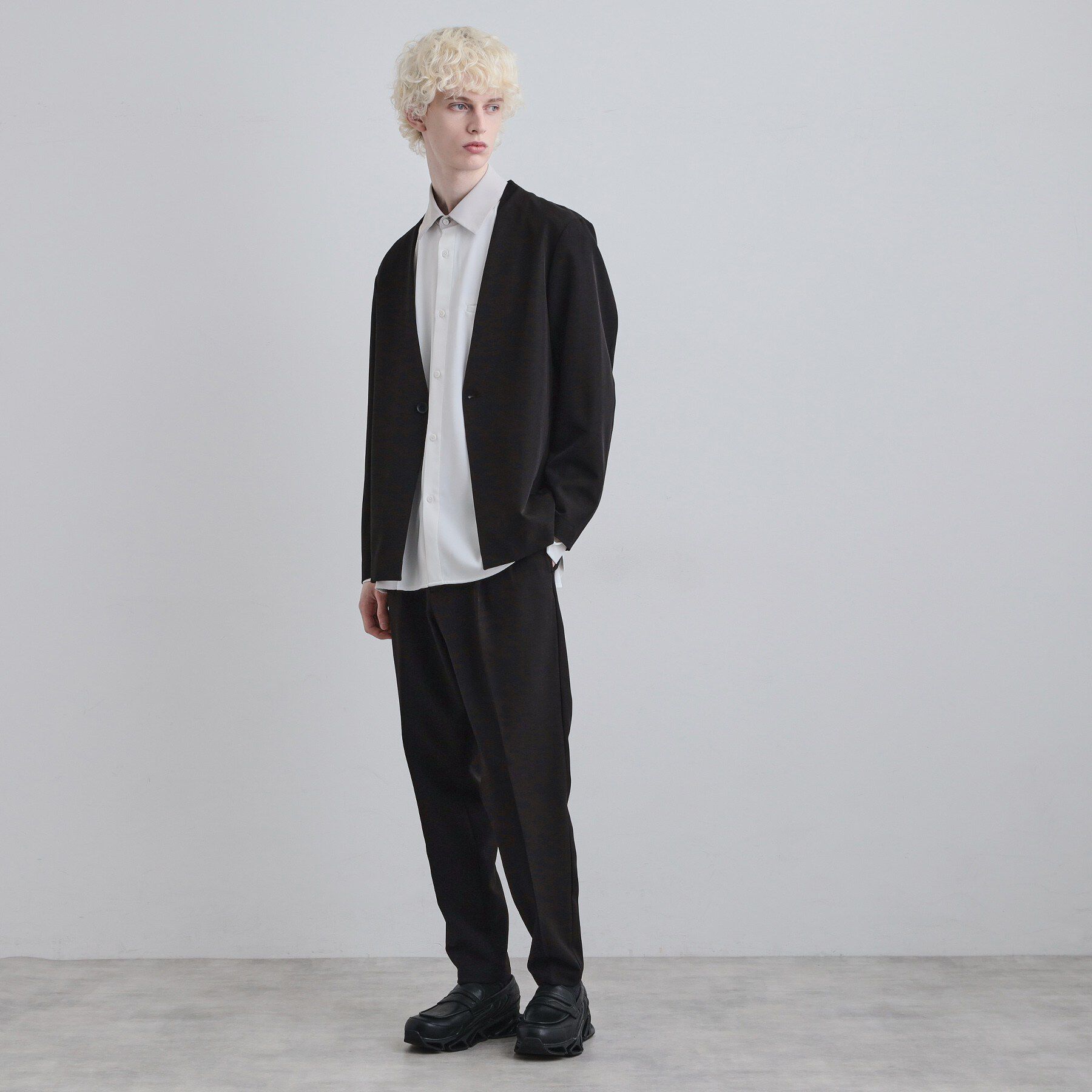 tk.TAKEO KIKUCHI「【セットアップ対応】360度ストレッチ ワイドテーパードパンツ」|その他|