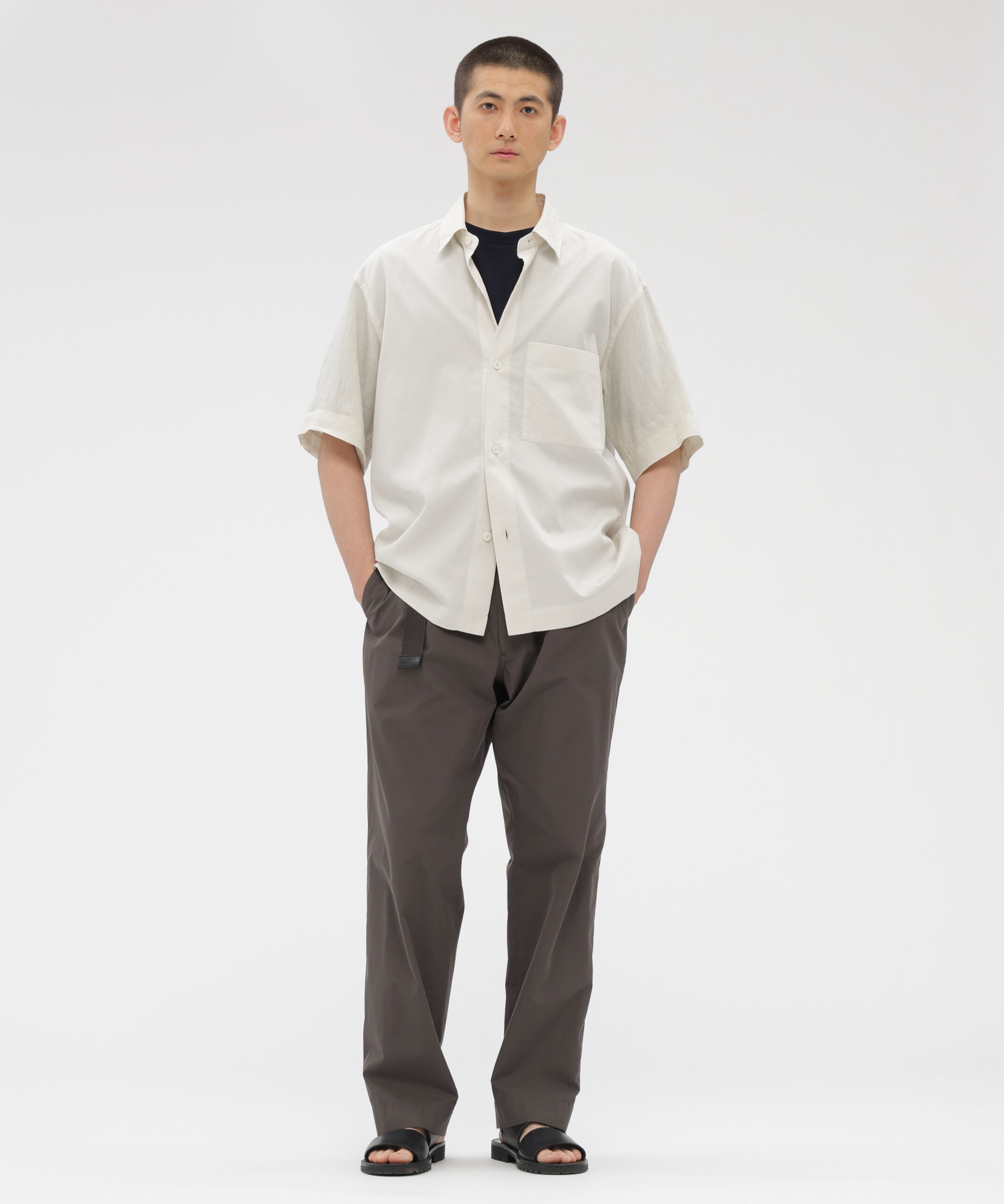 MARGARET HOWELL「COTTON LINEN PIQUE TOP」|Tシャツ・カットソー|