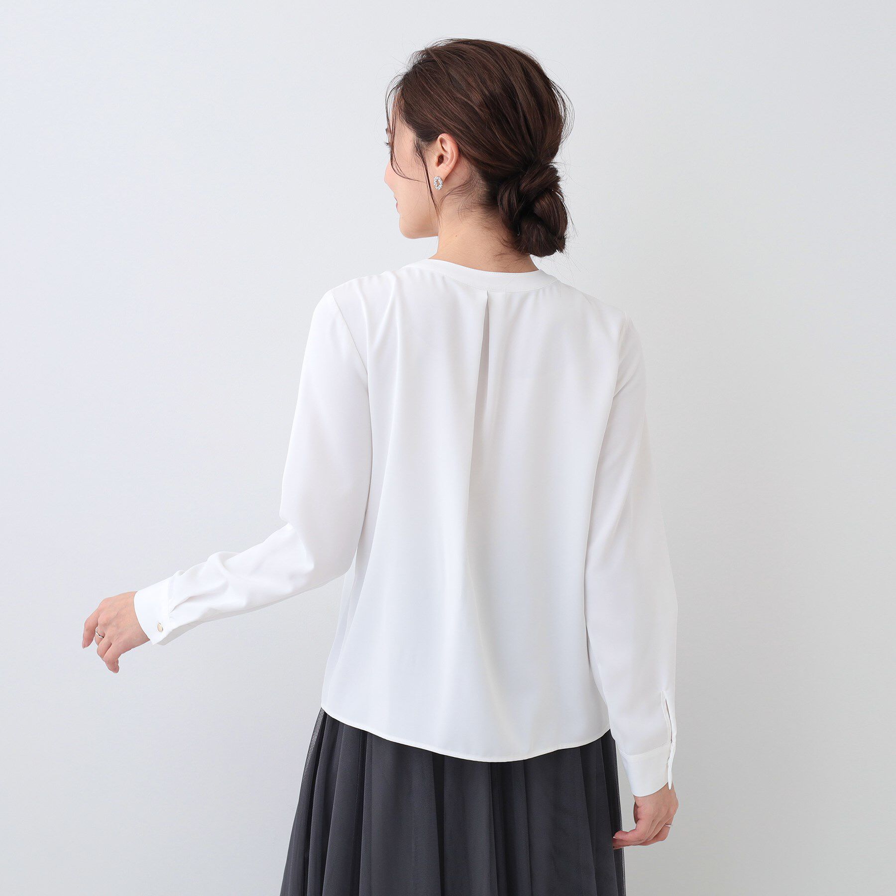 SHOO･LA･RUE「イージーケア ピンタックブラウス」|シャツ・ブラウス|