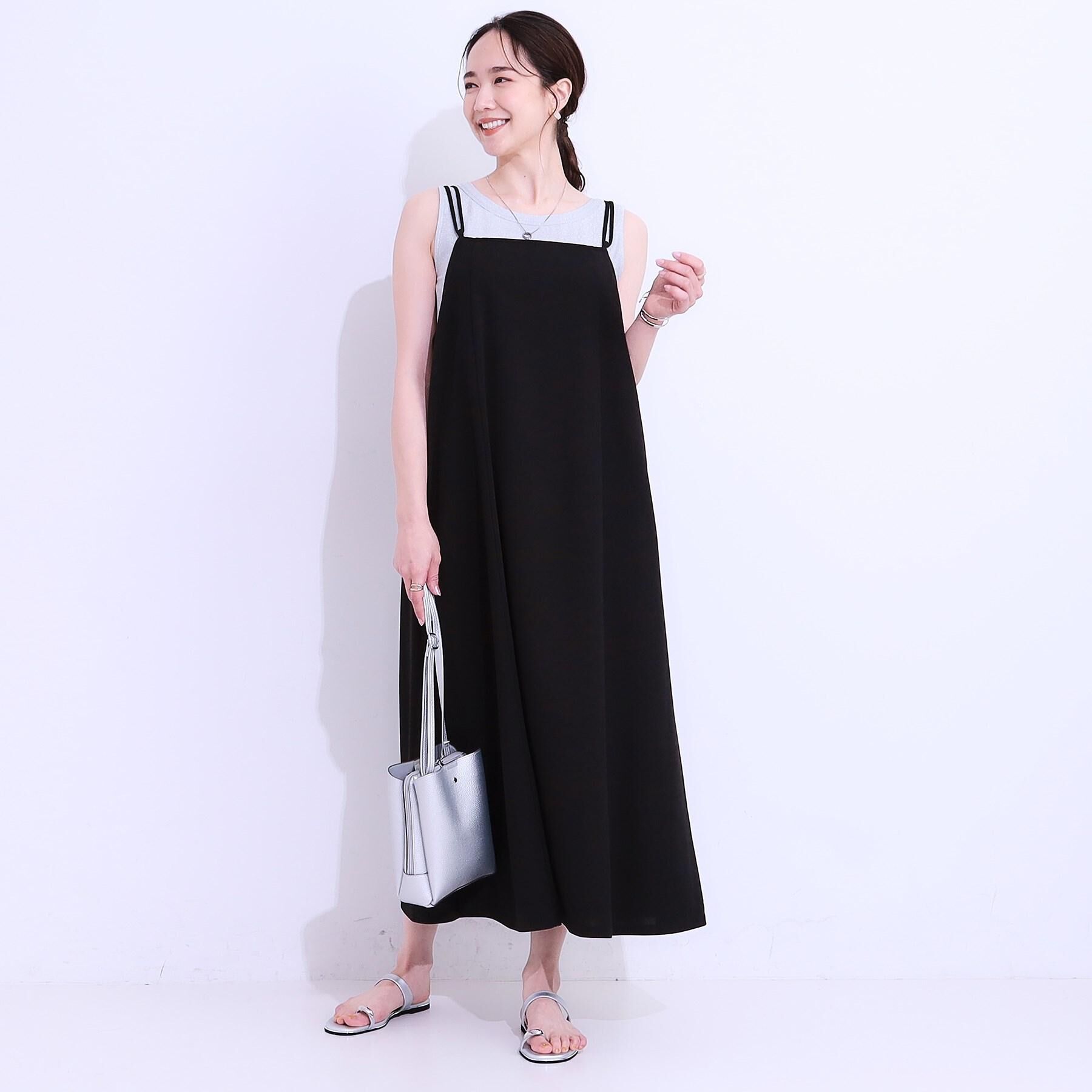 SHOO･LA･RUE「【高レビュー/S-LL】大人ヘルシーなスタイルに ラメタンクトップ」|キャミソール|