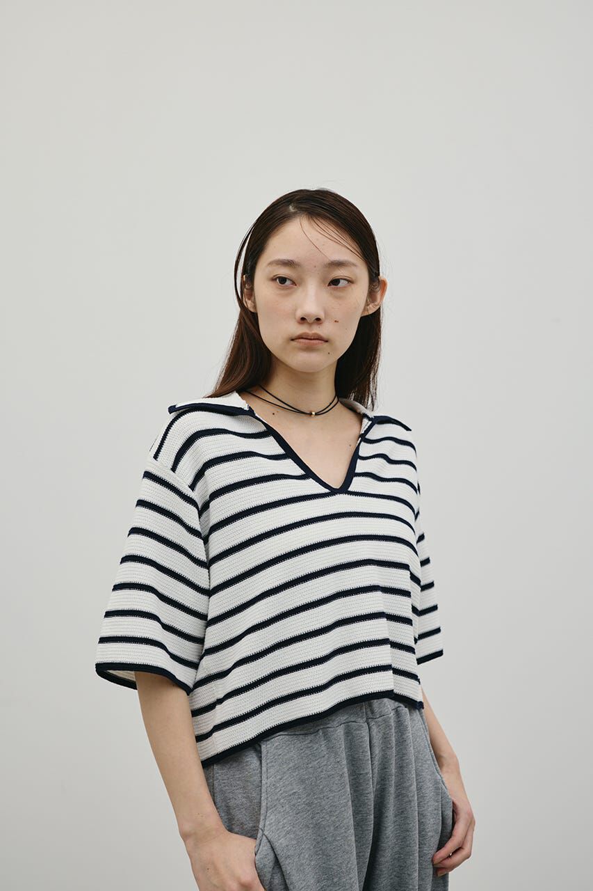 STYLEMIXER「スキッパーニットポロ」|ニット・セーター|