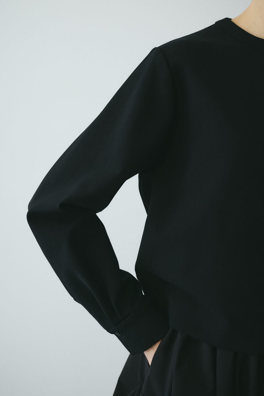 HeRIN.CYE「CLO Black frill pull over」|シャツ・ブラウス|