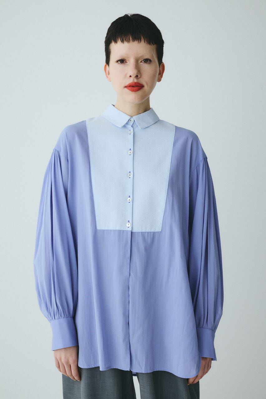 HeRIN.CYE「Round hem shirt」|シャツ・ブラウス|BLU