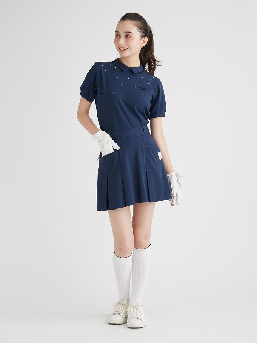 CELFORD「【CELFORD GOLF】タックデザインミニスカート」|スカート|NVY